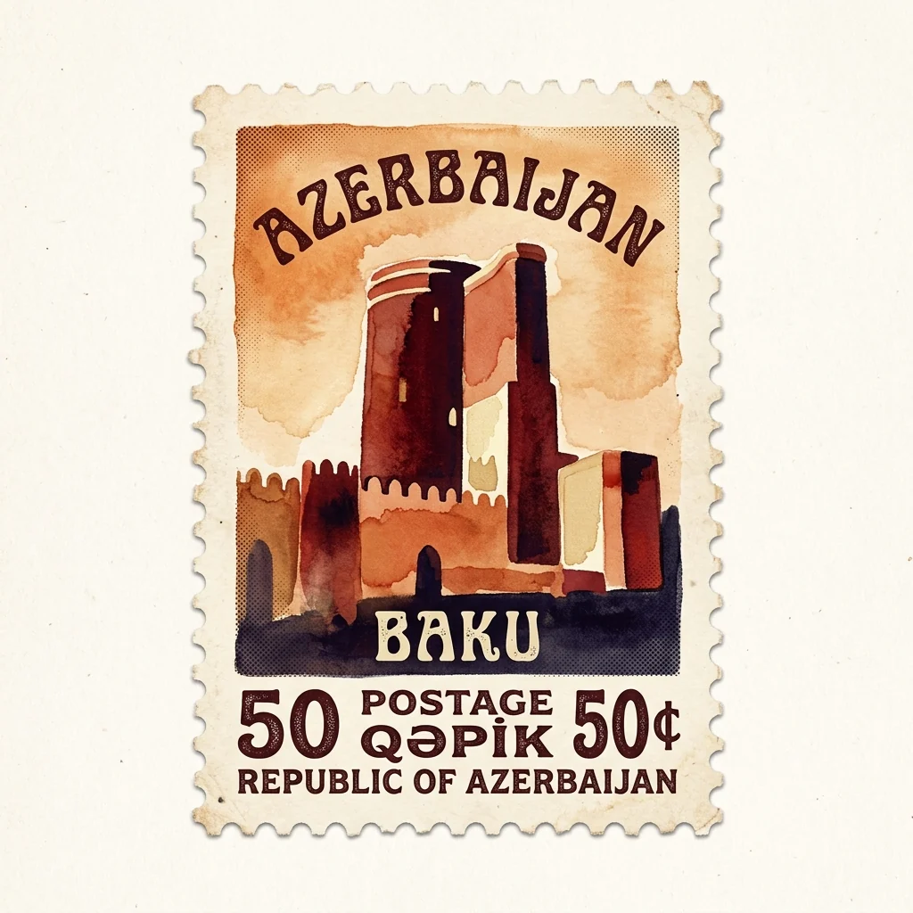 Travel stamp of Baku