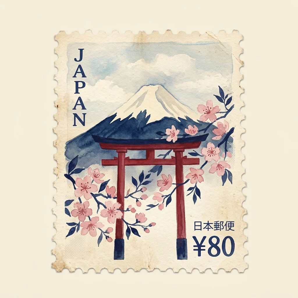 Travel stamp of Japan