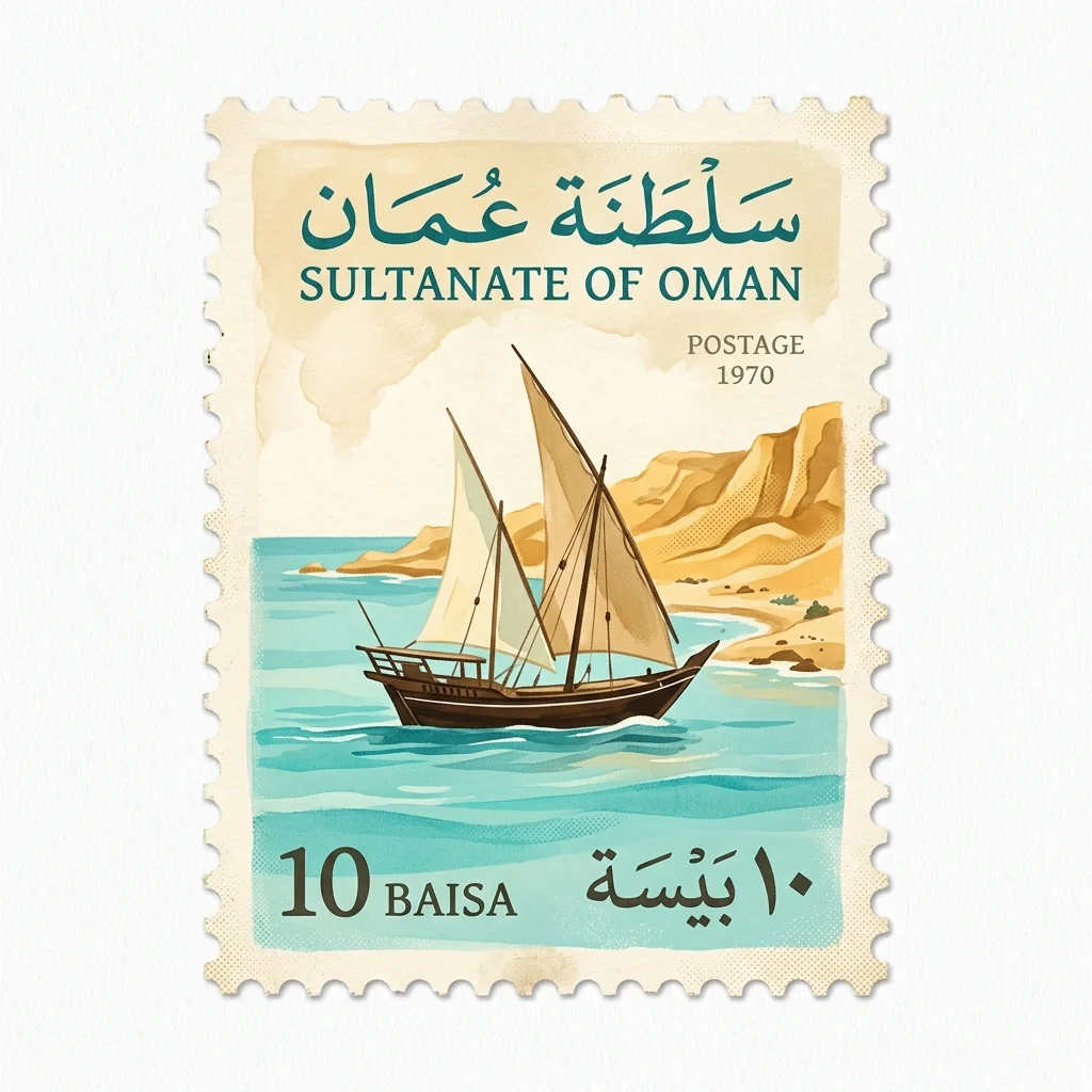 Travel stamp of Oman