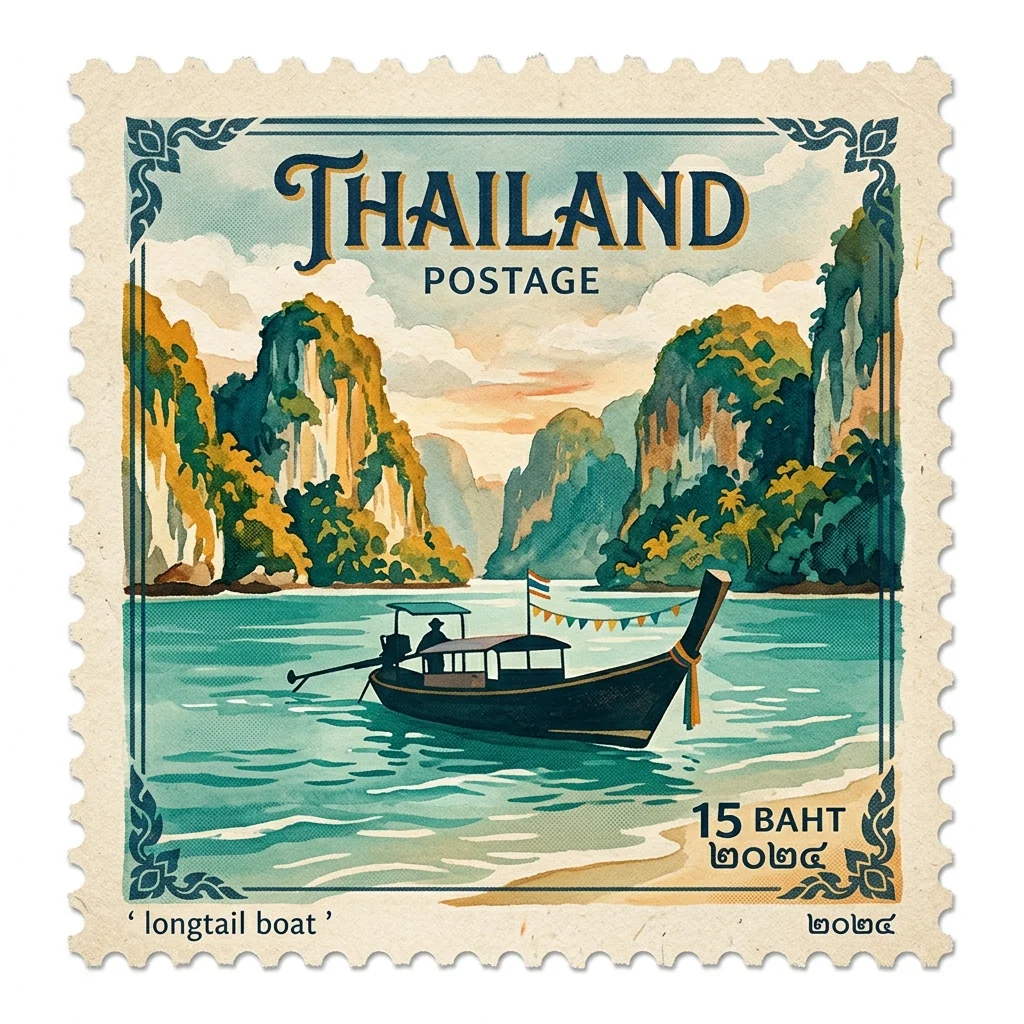 Travel stamp of Thailand