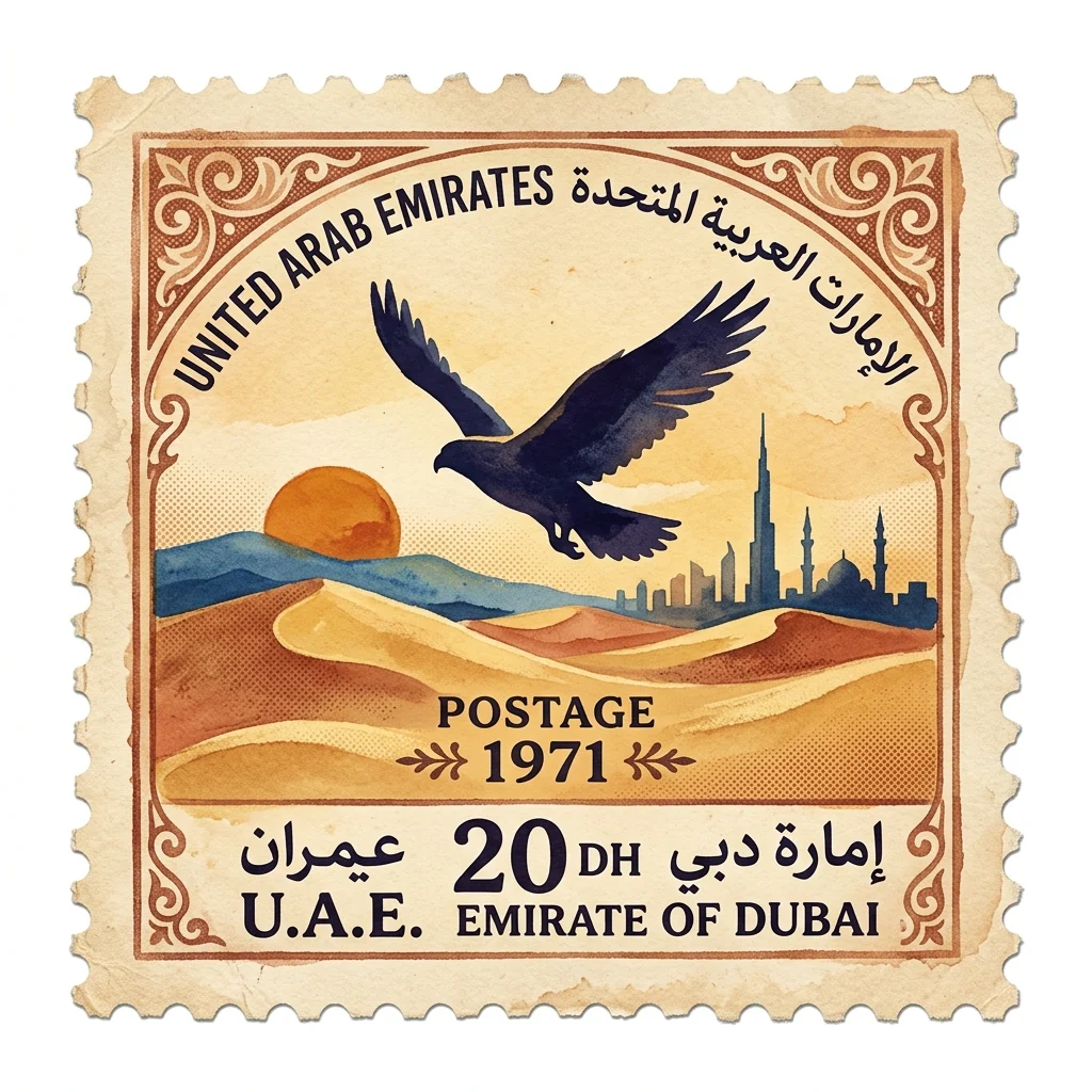 Travel stamp of U.A.E.