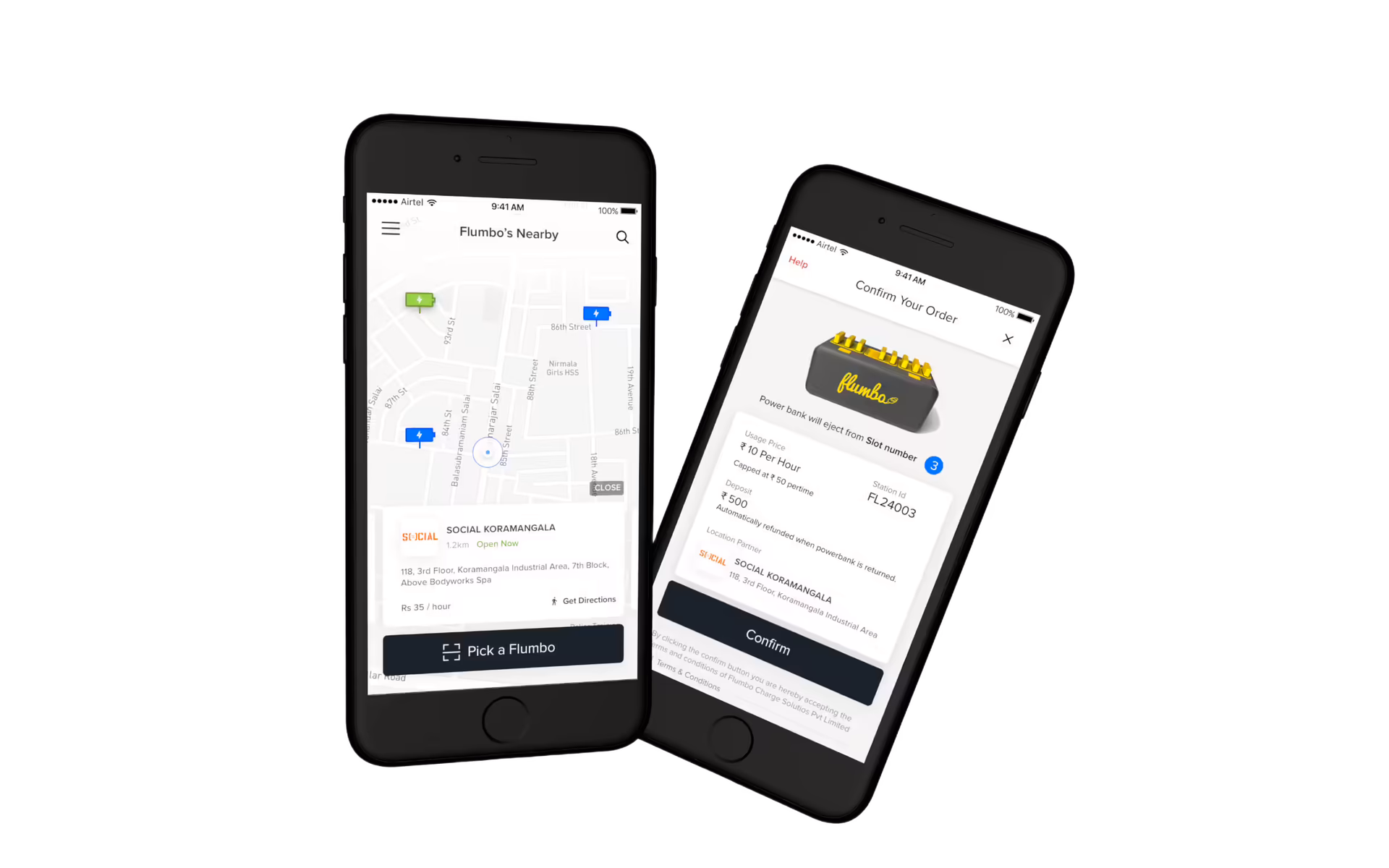 Flumbo power bank rental app