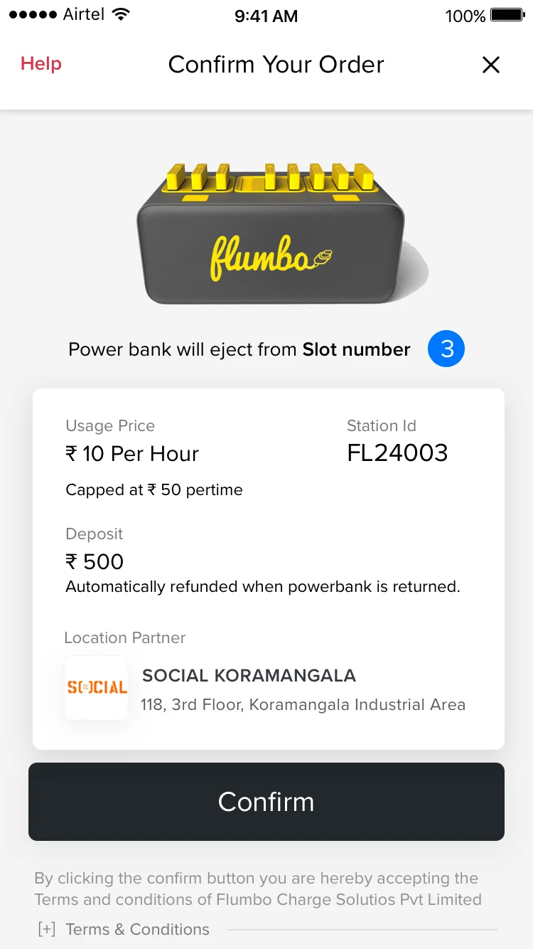 Flumbo station detail screen