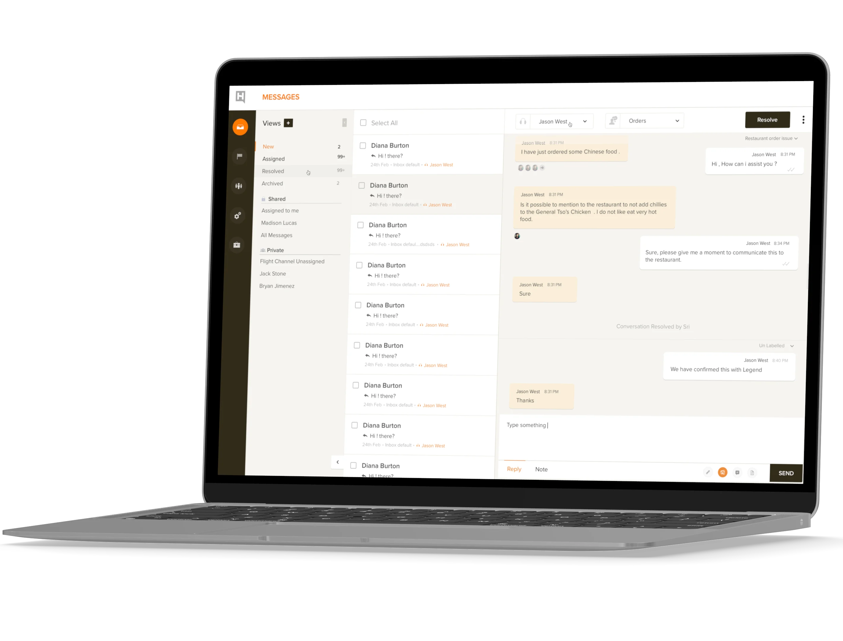 Hotline.io agent interface