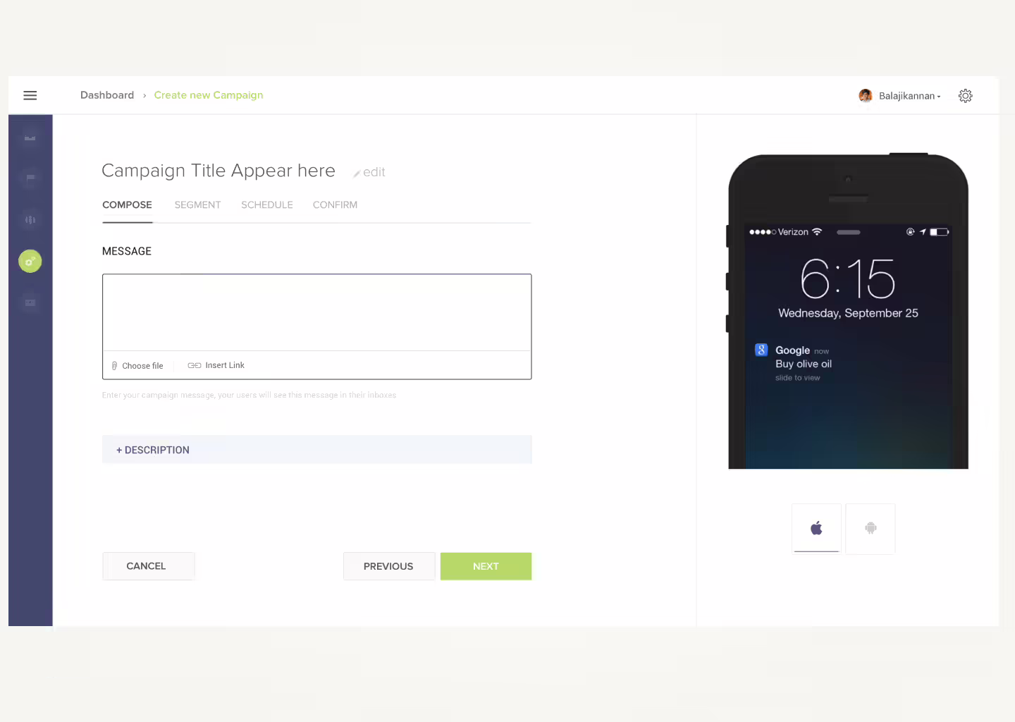 Segment builder