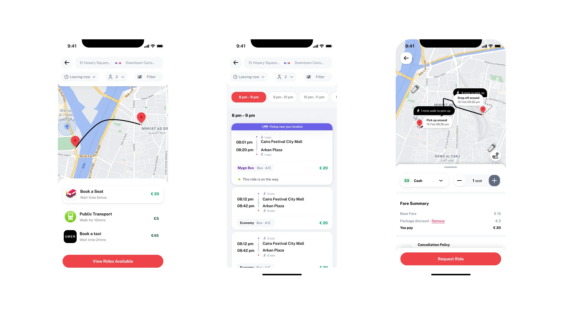 Demand-responsive transit confirmation and ride state