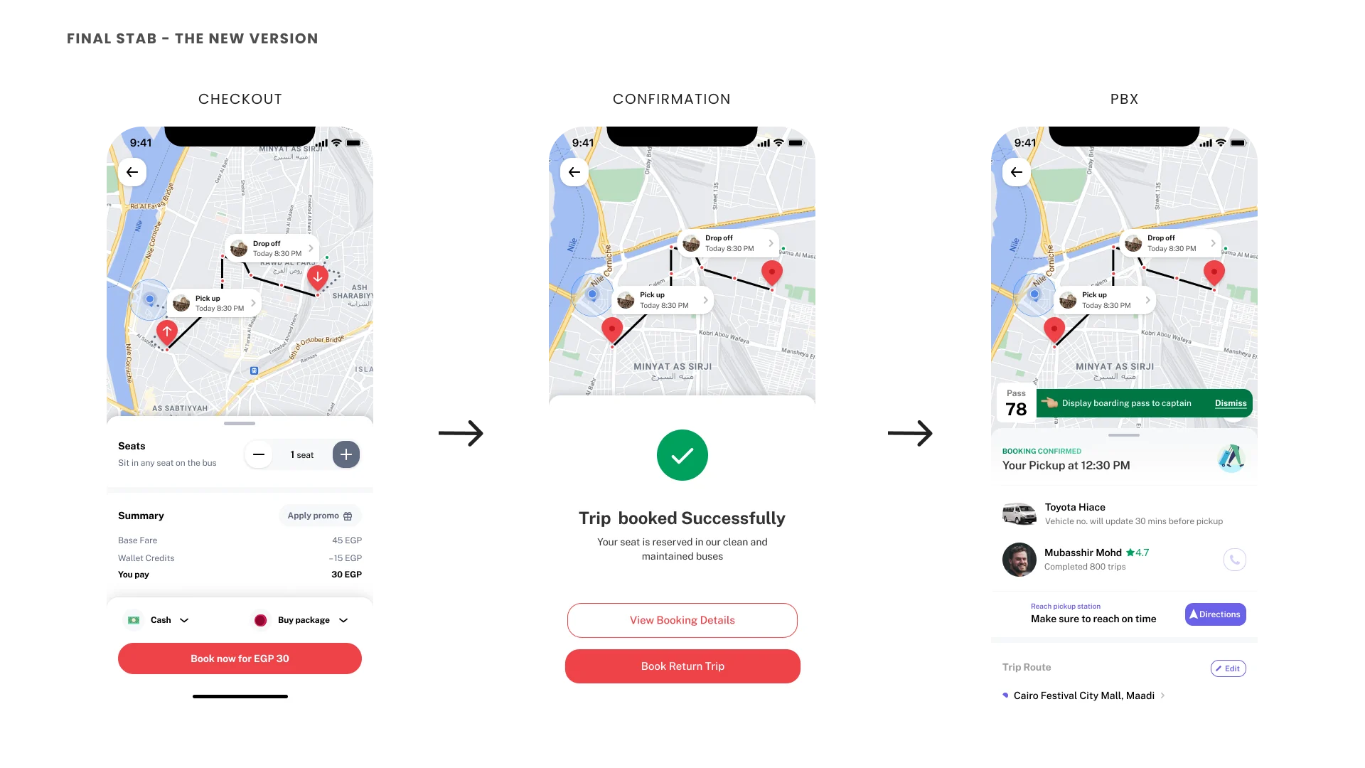 IA rethink — new booking details hierarchy and component structure