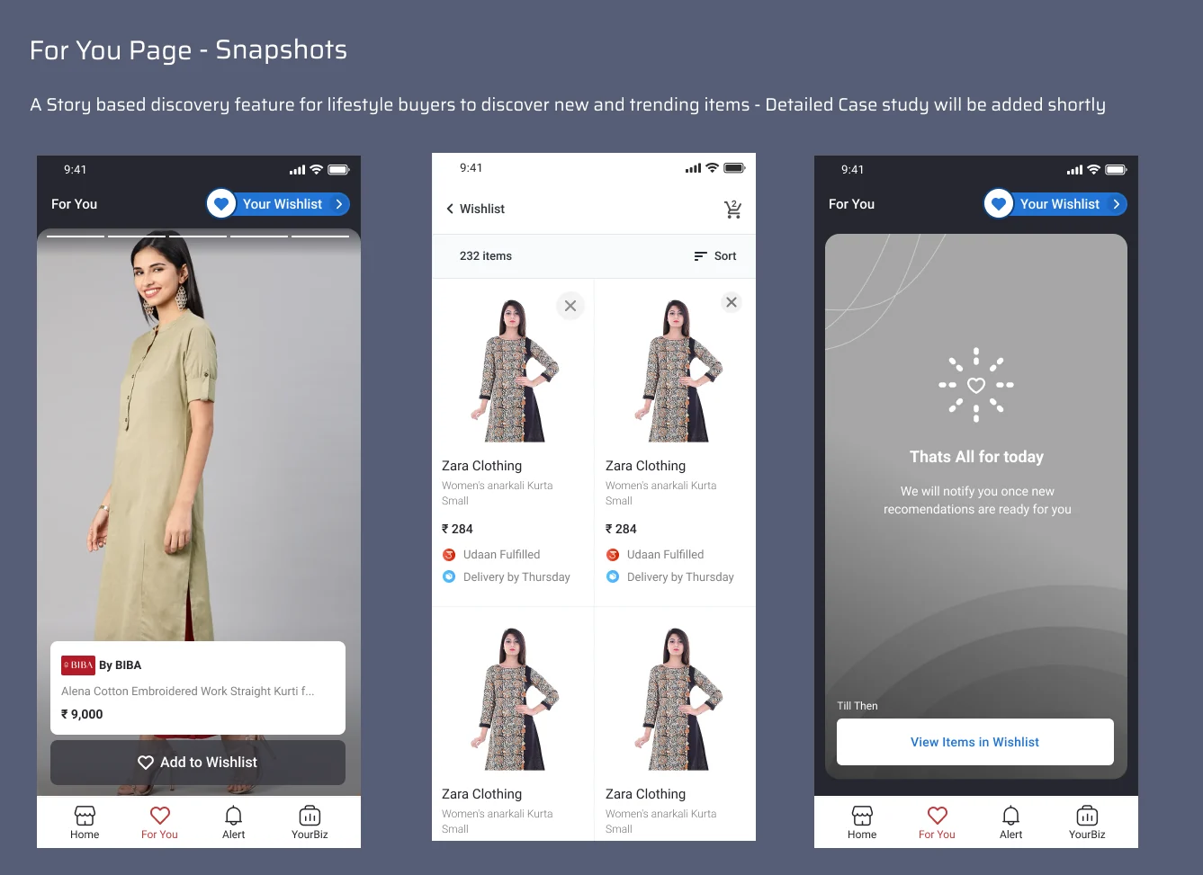 Udaan category prototype screen