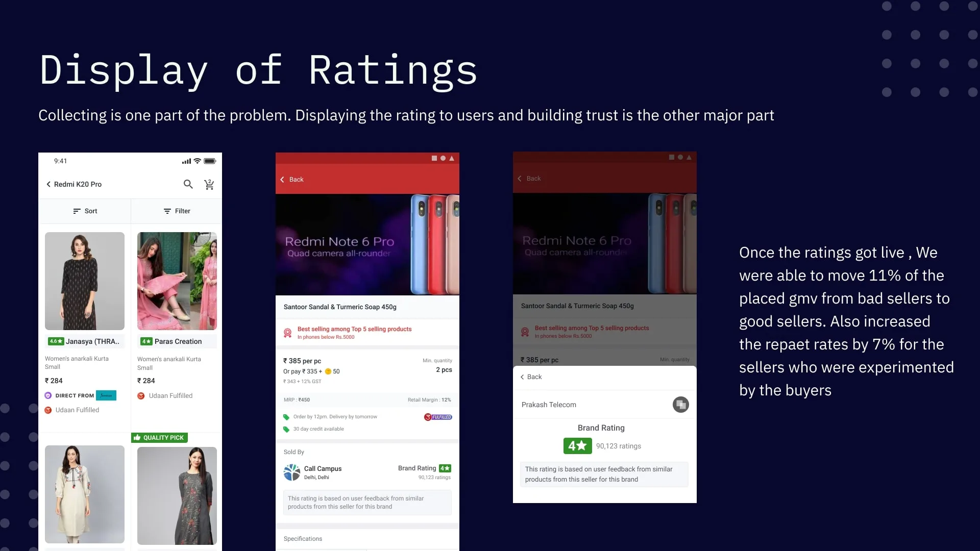 Udaan ratings summary screen